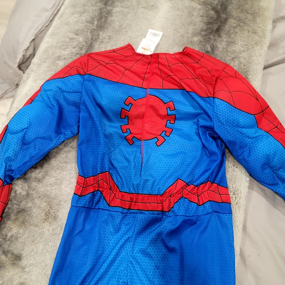 New JAZWARES Marvel Spider-Man Child Costume Suit And Mask Size Large 12-14 - Picture 7 of 16